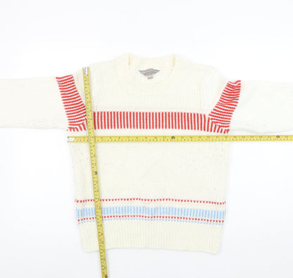 Dorothy Perkins Women’s Ivory Red Stripe Knit Jumper UK 12