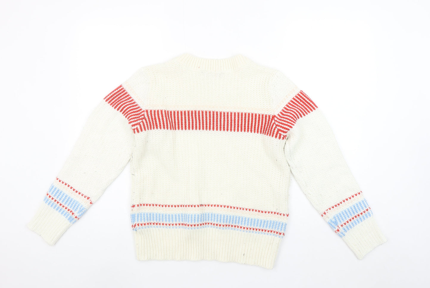 Dorothy Perkins Women’s Ivory Red Stripe Knit Jumper UK 12