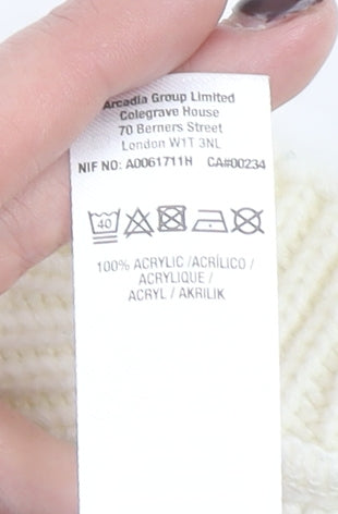 Dorothy Perkins Women’s Ivory Red Stripe Knit Jumper UK 12
