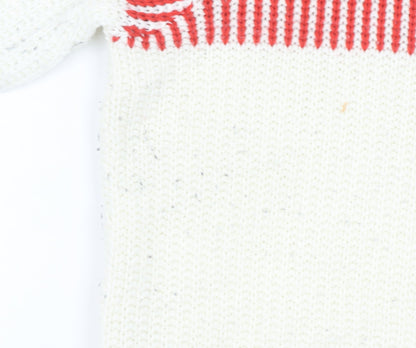 Dorothy Perkins Women’s Ivory Red Stripe Knit Jumper UK 12