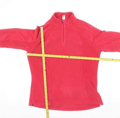 Decathlon Women’s Red Fleece Pullover Sweatshirt XL 1/2 Zip Warm Winter Top