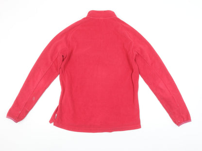 Decathlon Women’s Red Fleece Pullover Sweatshirt XL 1/2 Zip Warm Winter Top