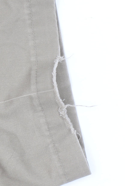 Lands' End Men's Beige Chino Trousers Size 40 Classic Fit