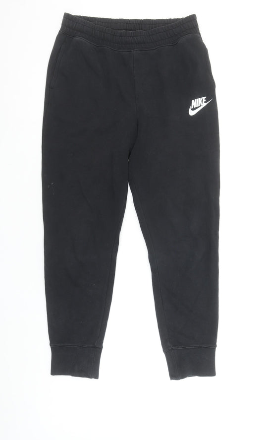 Nike Boys Black XL Jogger Sweatpants Fleece Cotton Blend Trousers