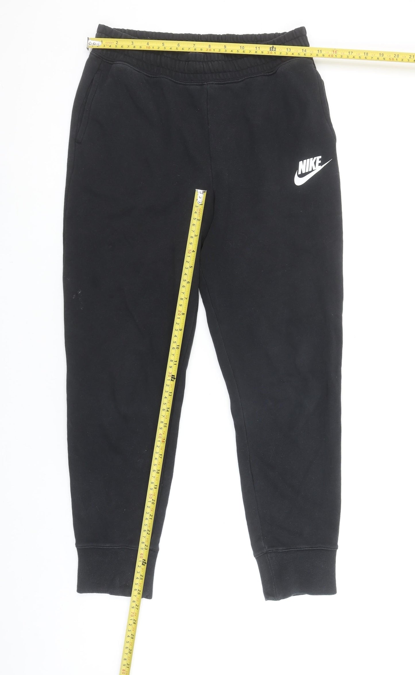 Nike Boys Black XL Jogger Sweatpants Fleece Cotton Blend Trousers