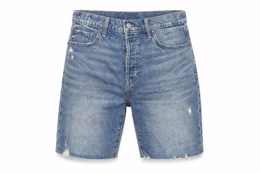 GAP Mens Blue Denim Bermuda Shorts Size 29 Distressed Casual Style