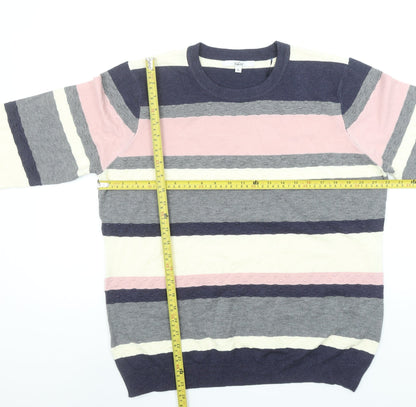 VilaVi Women’s Multicoloured Striped Pullover Jumper XL