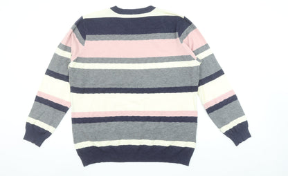 VilaVi Women’s Multicoloured Striped Pullover Jumper XL