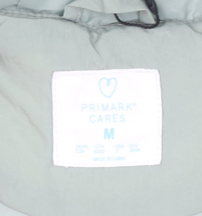 Primark Womens Green Quilted Hooded Waistcoat M