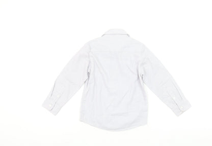 iDO Boys White 4 Years Button-Up Long Sleeve Cotton Shirt