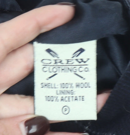 Crew Clothing Co. Women's Black Wool Check Pencil Skirt Size 10