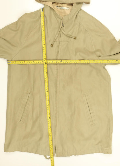 Marks and Spencer Women’s Beige Rain Coat UK 10 Hooded Water Resistant