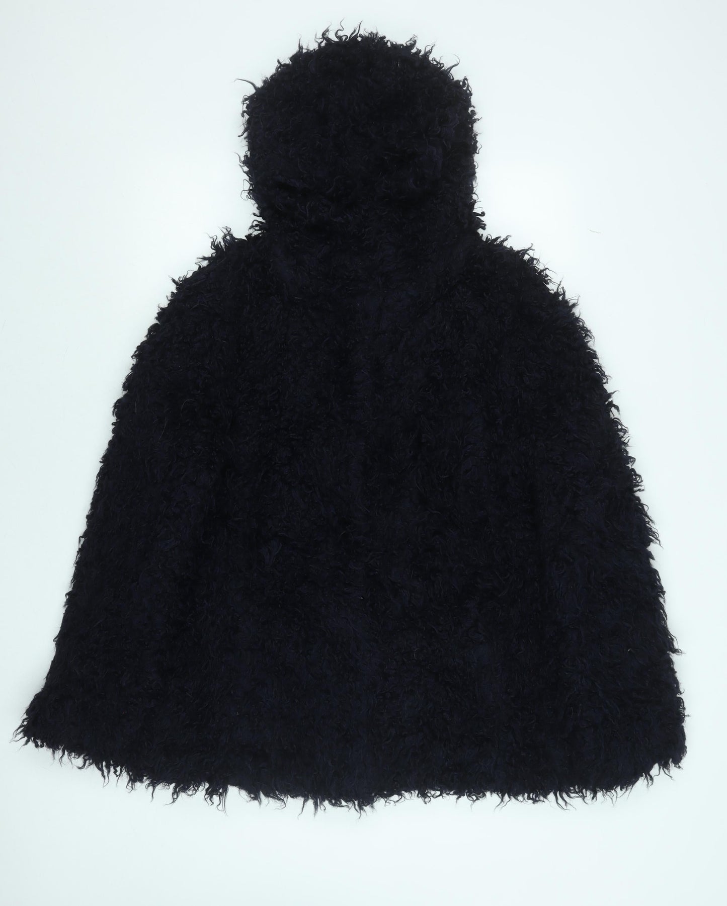 Henry Holland Women Black Fleece Hoodie Cape Style Size S Modacrylic Blend
