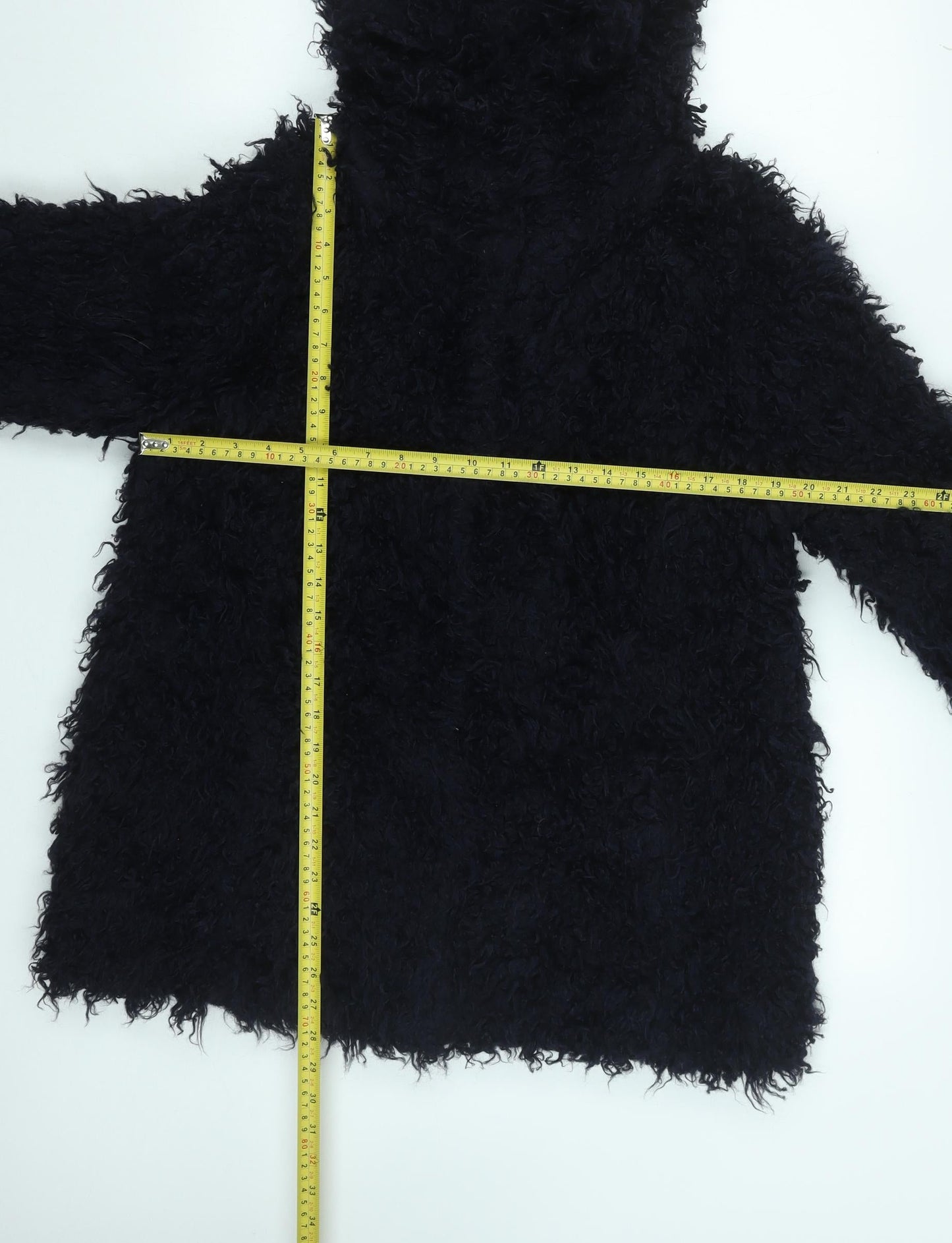 Henry Holland Women Black Fleece Hoodie Cape Style Size S Modacrylic Blend