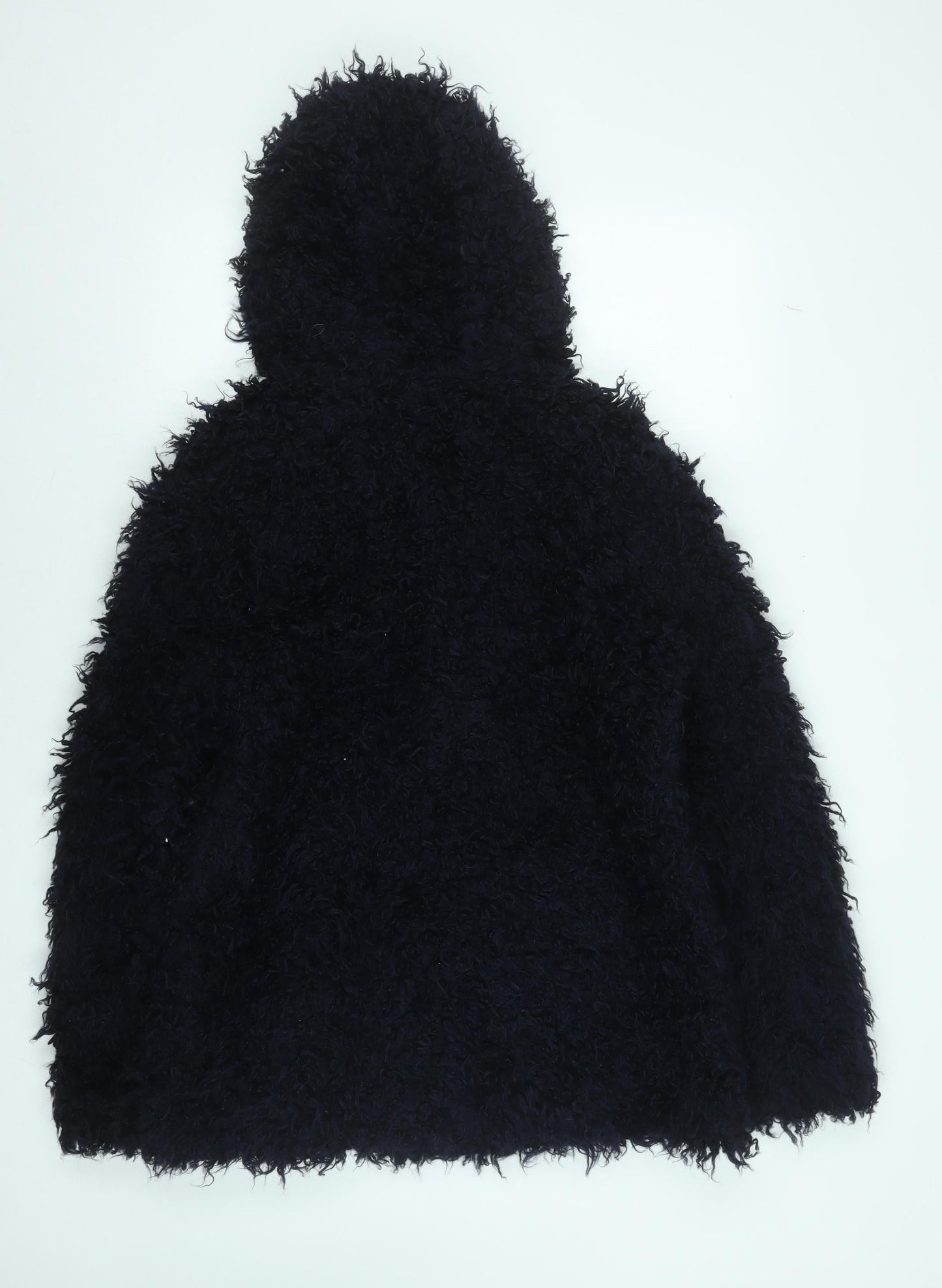 Henry Holland Women Black Fleece Hoodie Cape Style Size S Modacrylic Blend