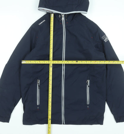 Tribord Boys Blue Waterproof Windbreaker Jacket 14 Years Hooded