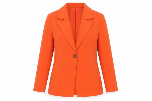 Womens UK Size 8 PRETTYLITTLETHING Orange Basic Jacket