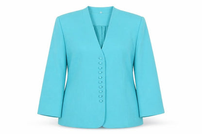 Womens UK Size 16 EWM Pure Classics Blue Basic Jacket