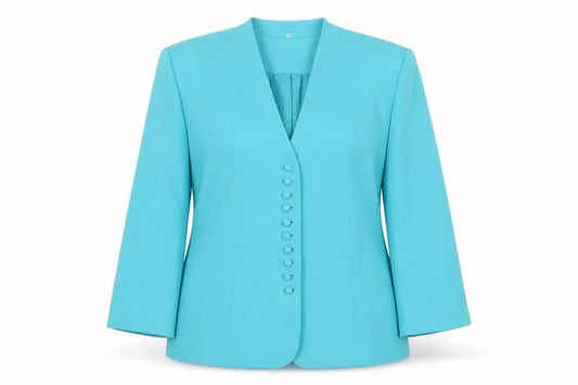 Womens UK Size 16 EWM Pure Classics Blue Basic Jacket