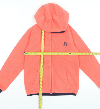 Hi Gear Girls Pink Fleece Hooded Full Zip Jacket 7-8 Years Outdoor Layer