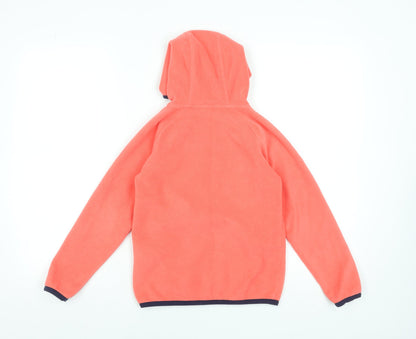 Hi Gear Girls Pink Fleece Hooded Full Zip Jacket 7-8 Years Outdoor Layer
