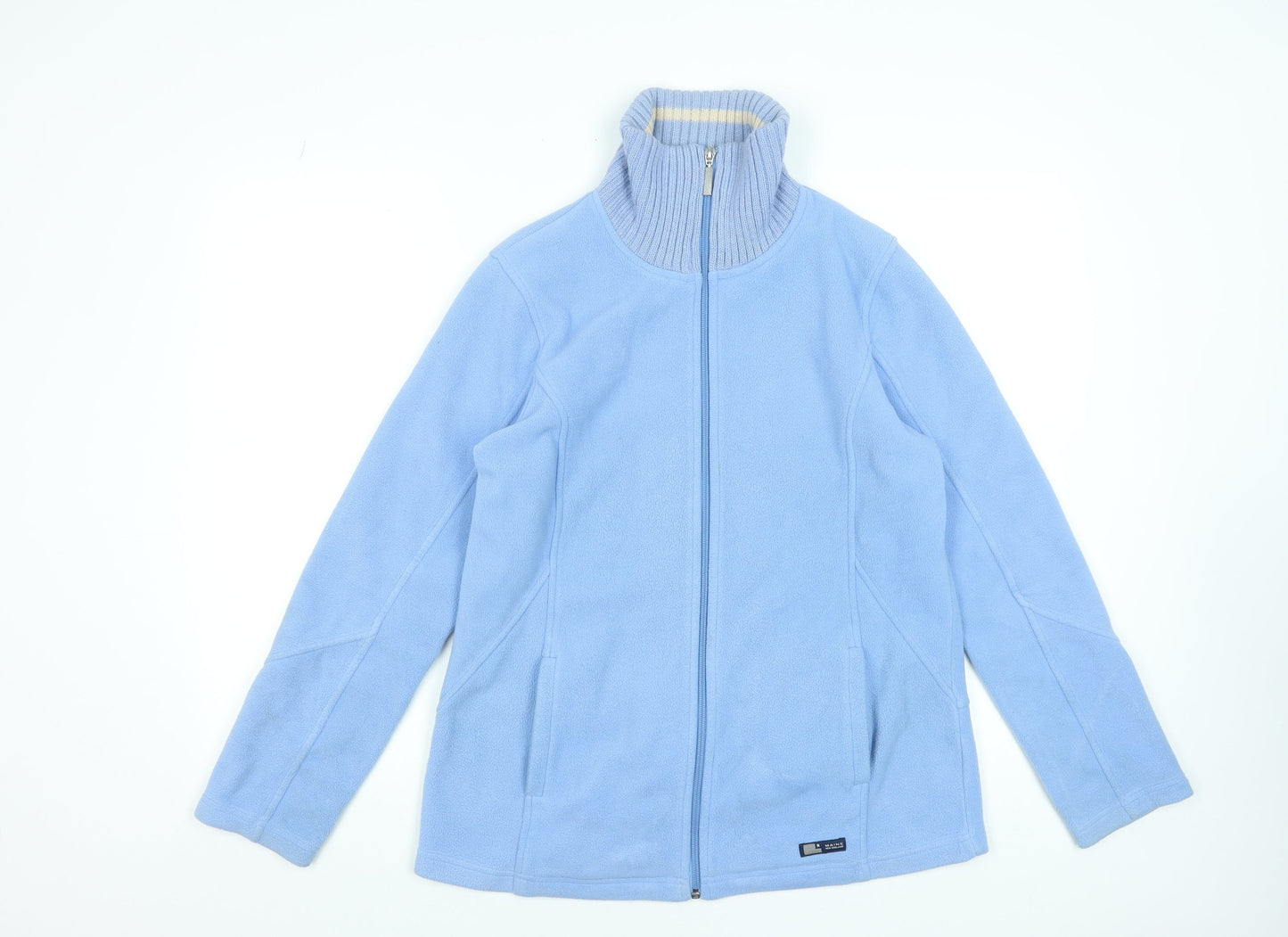 Maine New England Women's Blue Fleece Full Zip Jacket Size 14