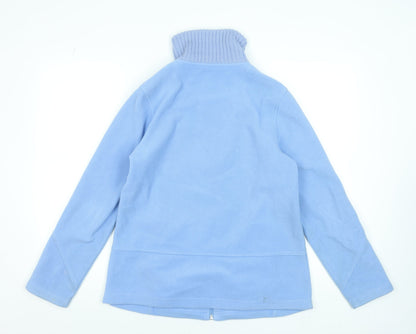 Maine New England Women's Blue Fleece Full Zip Jacket Size 14