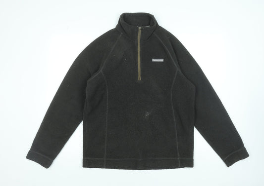 Mens UK Size M Craghoppers Black Henley Sweatshirt