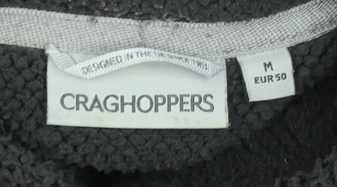 Mens UK Size M Craghoppers Black Henley Sweatshirt
