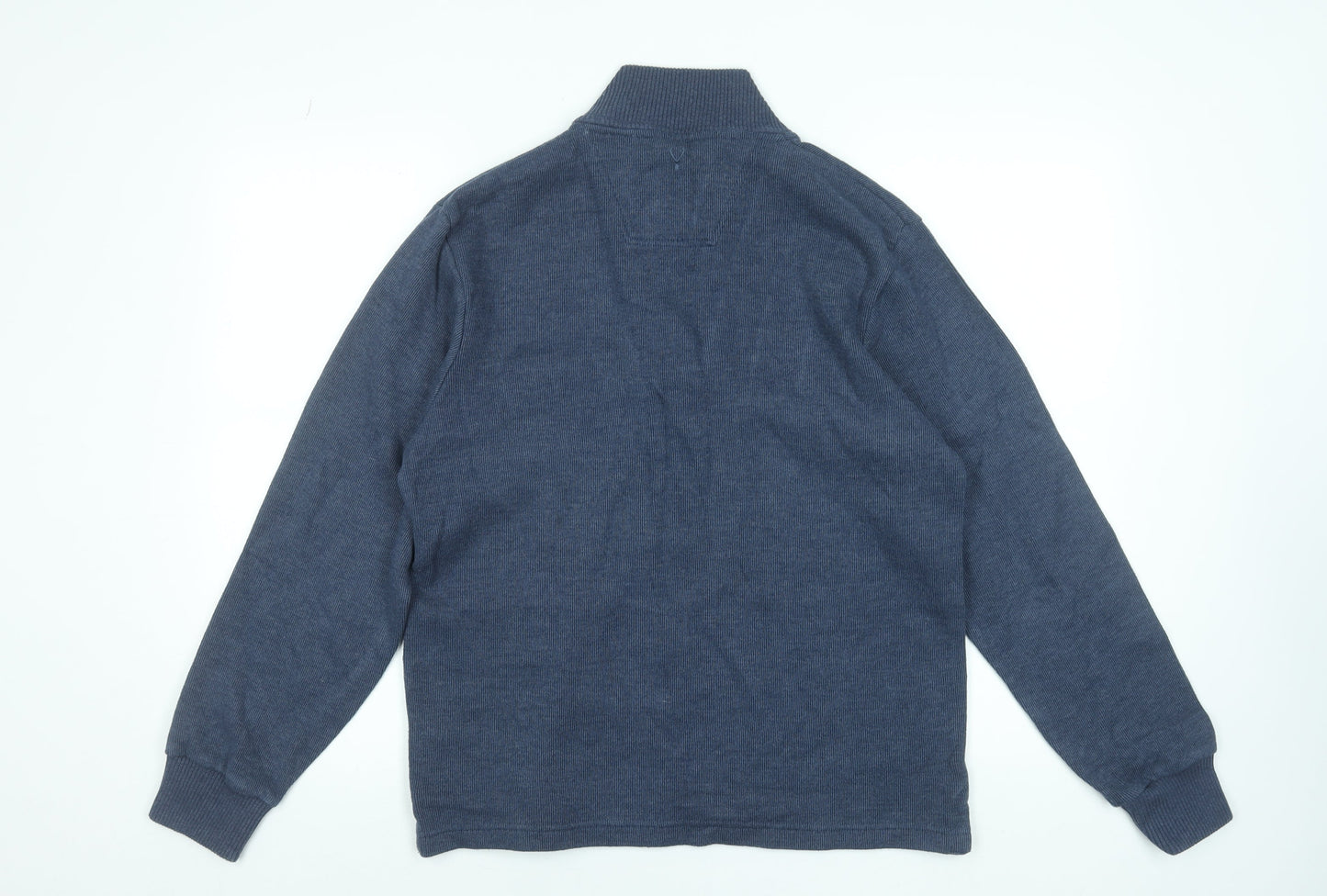 Maine New England Men’s Blue 1/2 Zip Knit Sweatshirt Size S