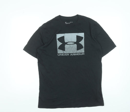 Under Armour Men's Black Graphic Logo Sports T-Shirt Size M