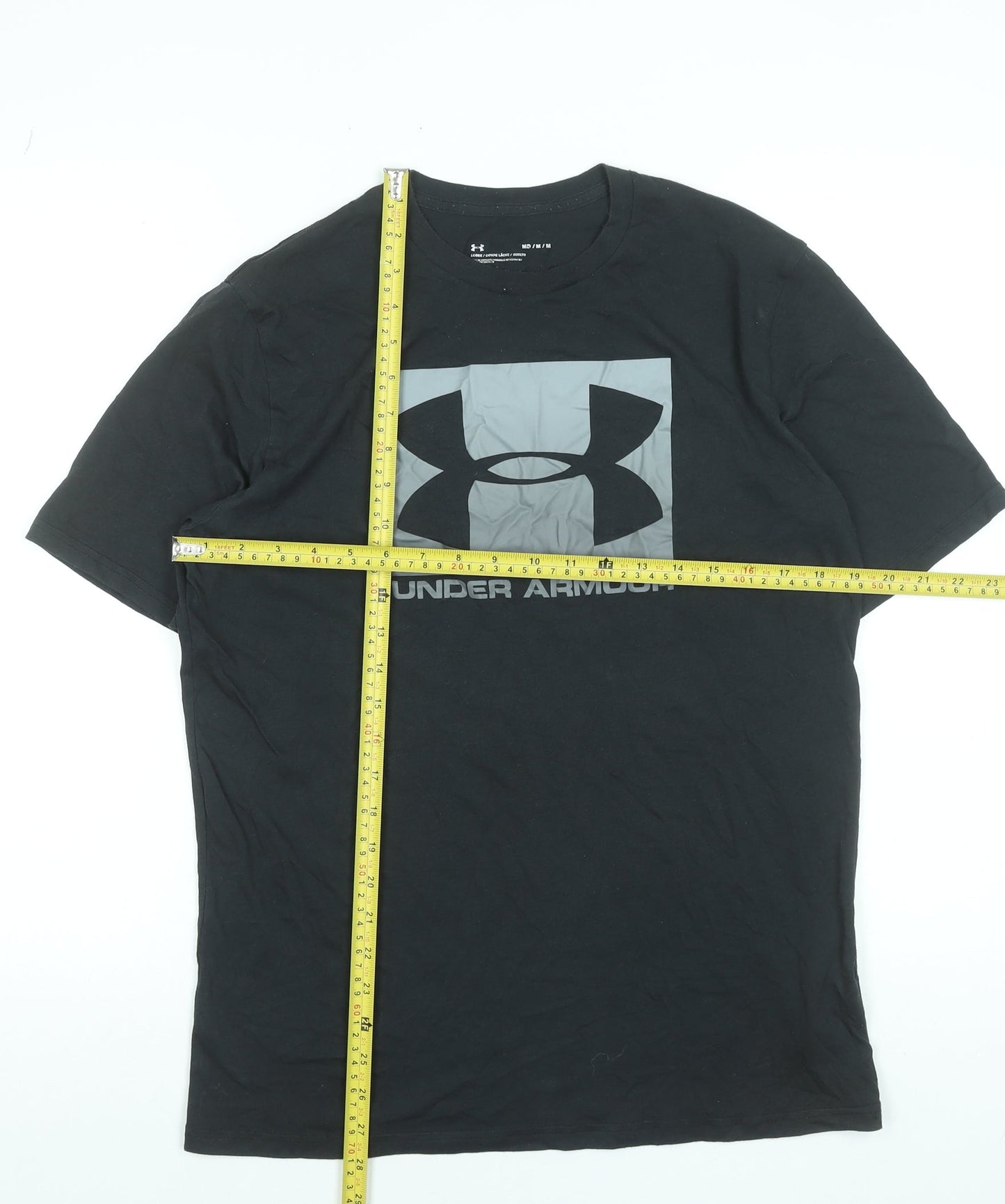 Under Armour Men's Black Graphic Logo Sports T-Shirt Size M