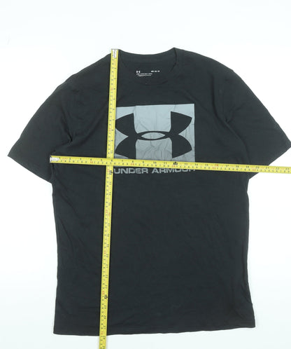 Under Armour Men's Black Graphic Logo Sports T-Shirt Size M