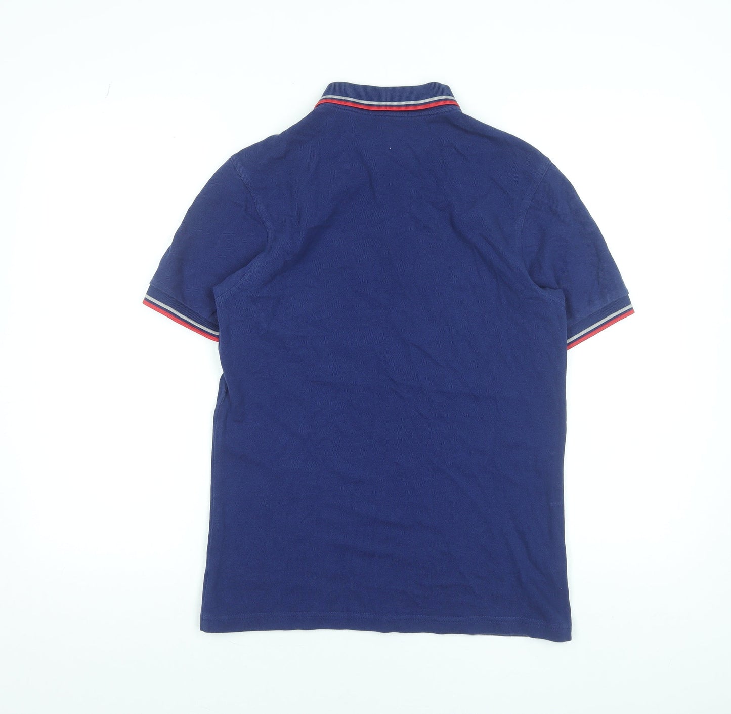 Fred Perry Men's Blue Slim Fit Polo Shirt Size S