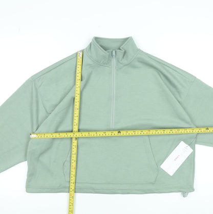Womens UK Size M Yogalicious Green Pullover Sweatshirt