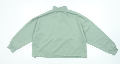 Womens UK Size M Yogalicious Green Pullover Sweatshirt