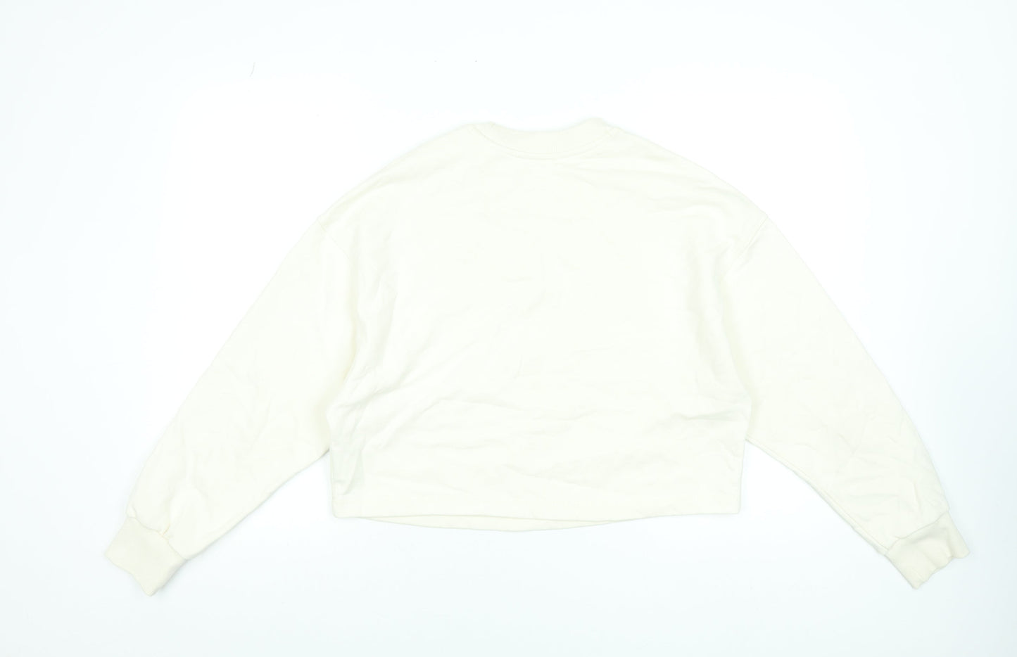 Womens UK Size M New Balance Ivory Pullover Sweatshirt