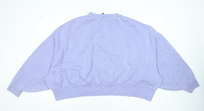 Nike Women’s Lilac Oversized Crew Neck Sweatshirt XXL Cotton Blend
