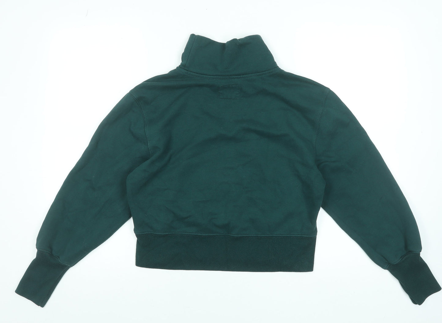 Abercrombie & Fitch Women's Green Roll Neck Pullover Sweatshirt Size S