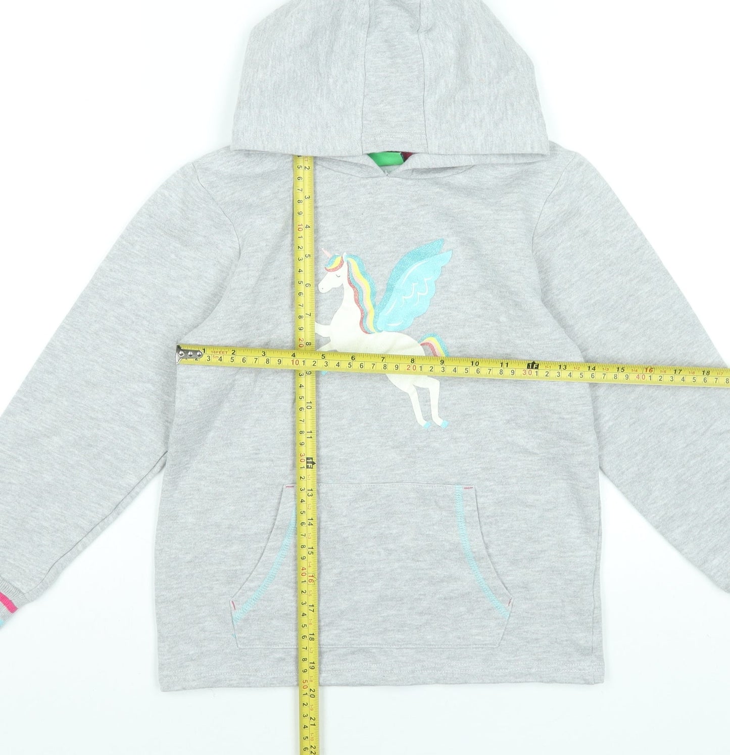 Mountain Warehouse Girls Grey Unicorn Pullover Hoodie 9-10 Years