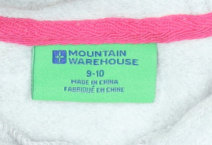 Mountain Warehouse Girls Grey Unicorn Pullover Hoodie 9-10 Years