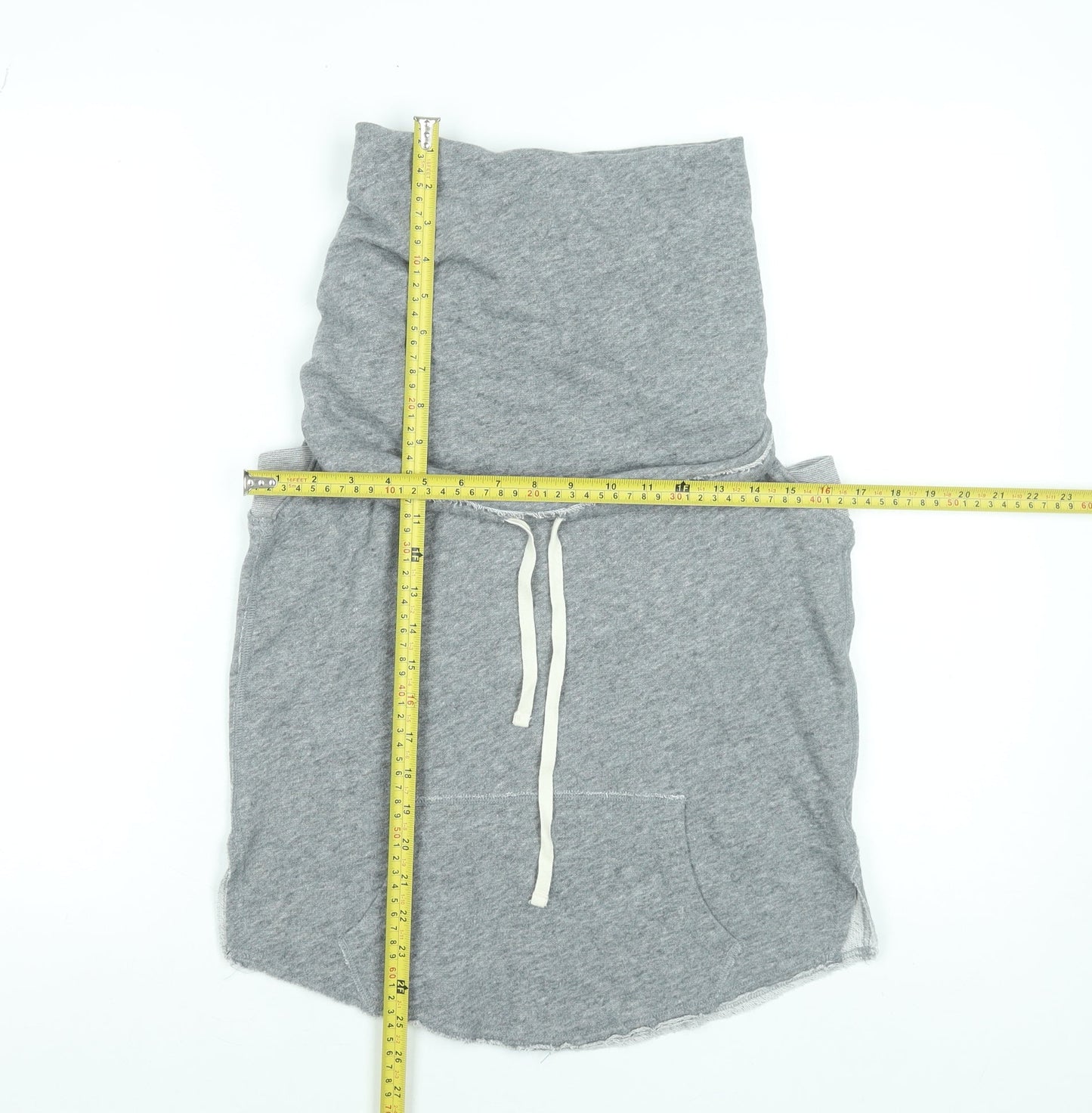 Abercrombie & Fitch Womens Grey Sleeveless Hoodie Medium Cotton Blend