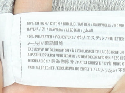 Abercrombie & Fitch Womens Grey Sleeveless Hoodie Medium Cotton Blend