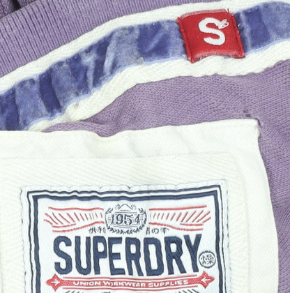 Superdry Men's Purple Cotton Short Sleeve Polo Shirt Size S