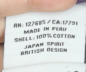 Superdry Men's Purple Cotton Short Sleeve Polo Shirt Size S