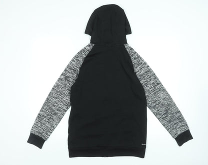 Adidas Boys Black Full Zip Messi Hoodie 12-13 Years Sportswear Top