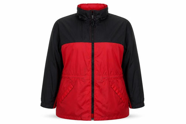 Marks & Spencer Women's Red Windbreaker Jacket Size 16