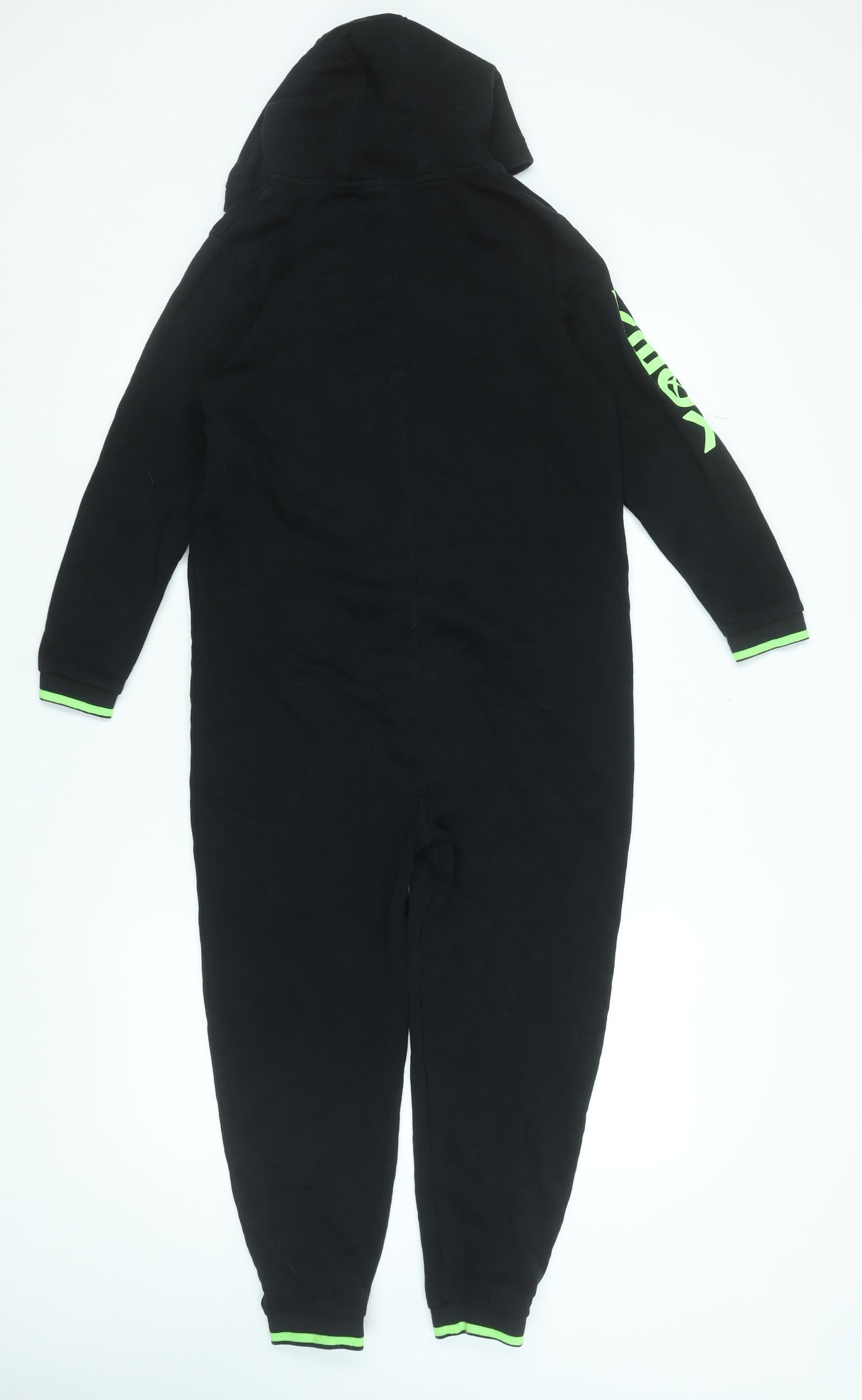 Next Boys Black Xbox Hooded Fleece One Piece Pyjamas 9 Years