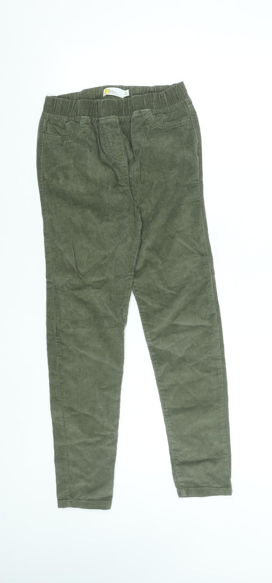 Boden Girls Green Corduroy Jegging Trousers 10 Years Elastic Waist