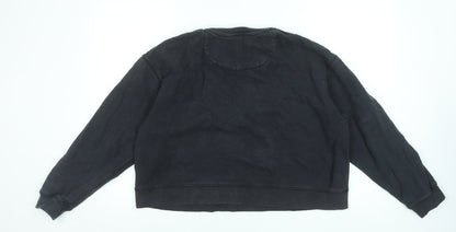 Womens UK Size 12 Jack Wills Black Pullover Sweatshirt